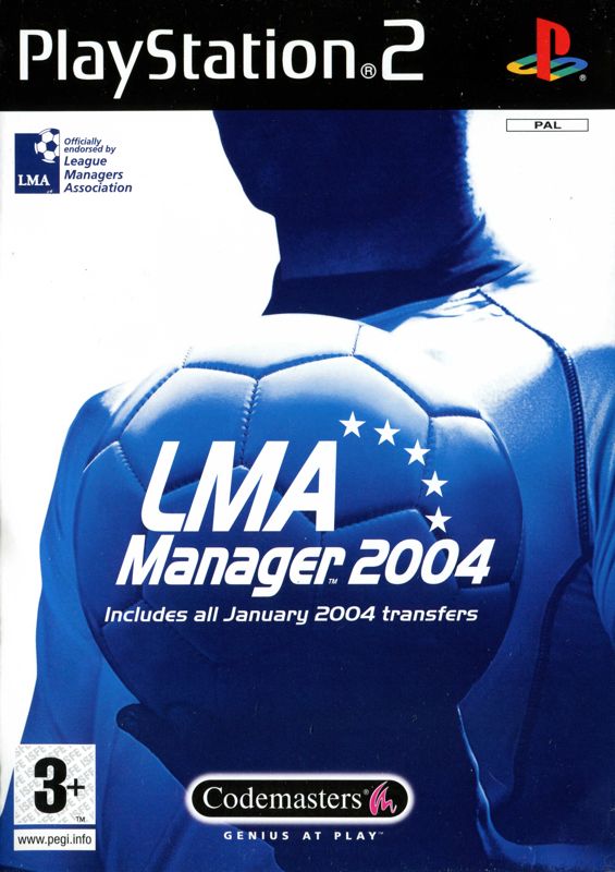 LMA Manager 2004 box art for Playstation 2